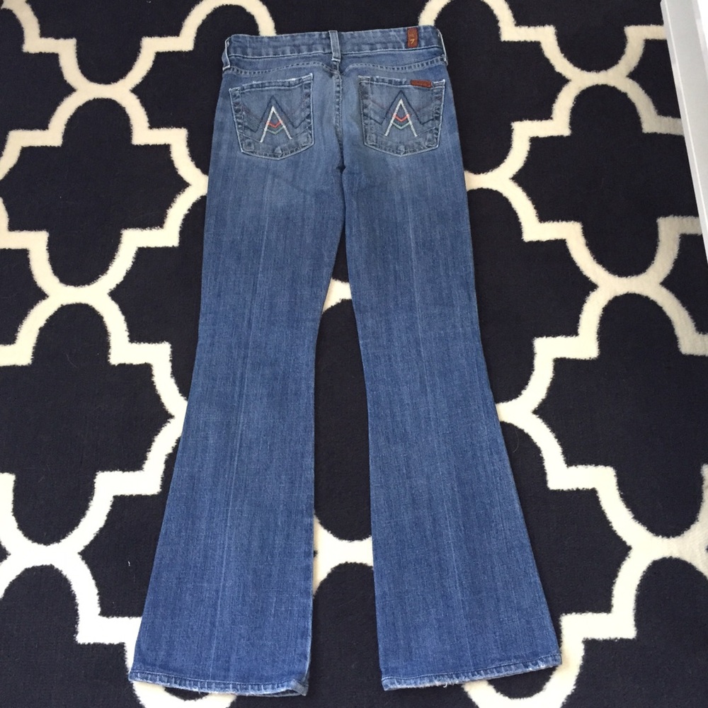 7 For All Mankind Classic Blue Flare Jeans